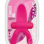 HOTT PRODUCTS Tongue Me Extreme Silicone Tongue Vibrator with Mouth Guard - Pink