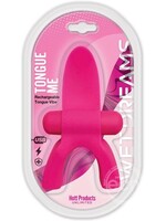 HOTT PRODUCTS Tongue Me Extreme Silicone Tongue Vibrator with Mouth Guard - Pink
