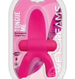 HOTT PRODUCTS Tongue Me Extreme Silicone Tongue Vibrator with Mouth Guard - Pink