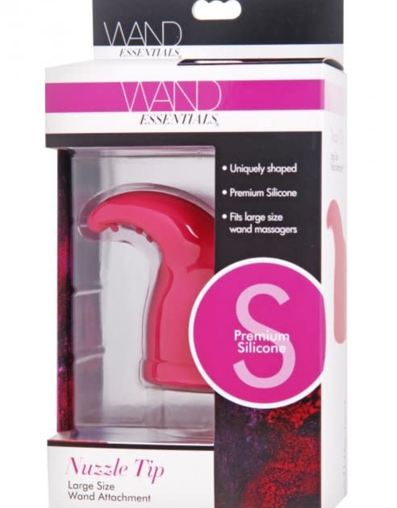 XR Brands Wand Essentials Wand Essential Nuzzle Tip Attachment - Pink