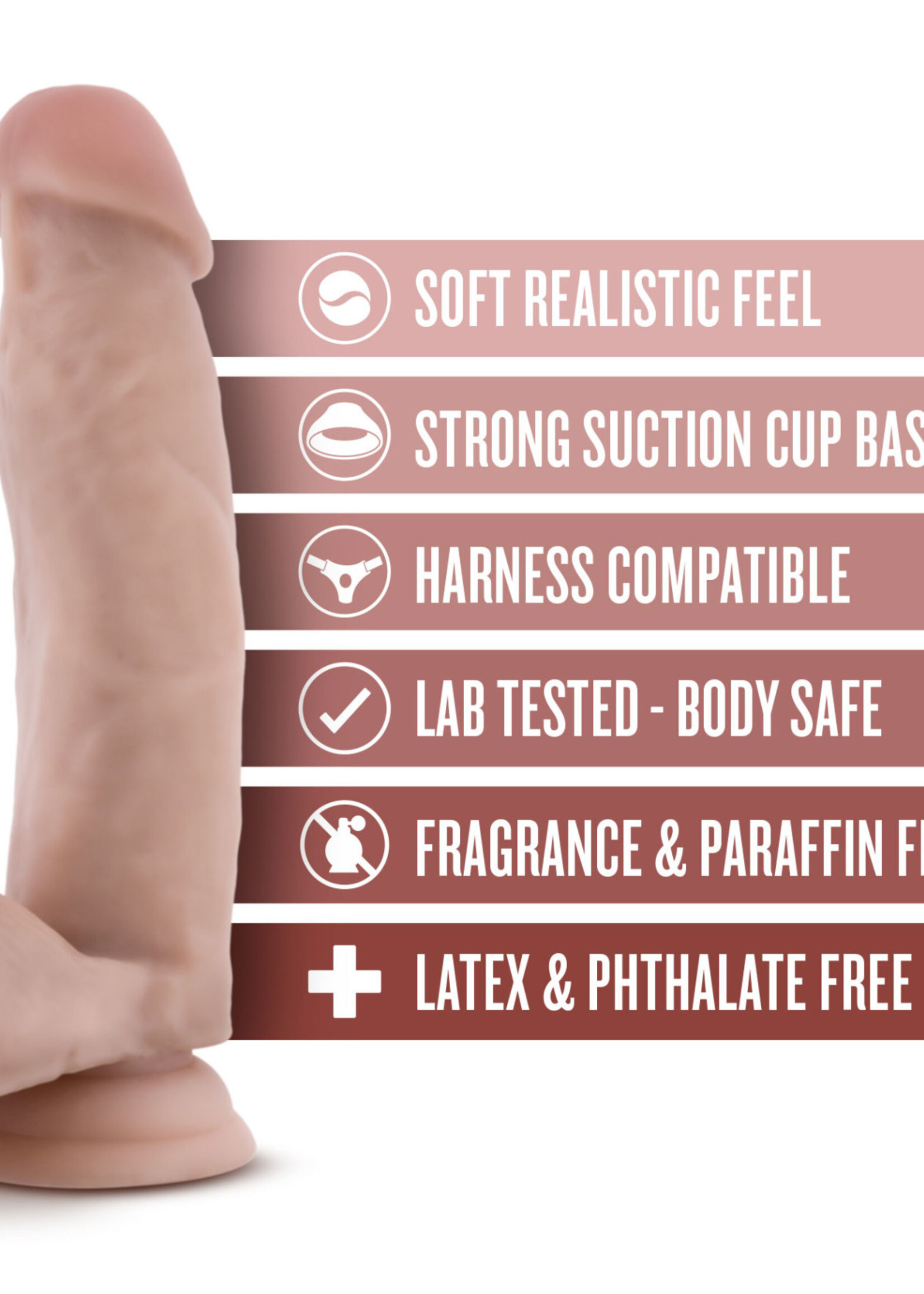 Blush Novelties Dr. Skin - Dr. Mark - 7 Inch Dildo With Balls