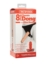Doc Johnson Vac-U-Lock 8-Inch Classic Dong With Ultra Harness