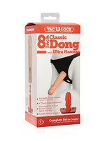 Doc Johnson Vac-U-Lock 8-Inch Classic Dong With Ultra Harness