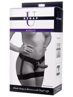 XR Brands Strap U Bardot Elastic Strap on Harness With Thigh Cuffs