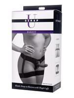 XR Brands Strap U Bardot Elastic Strap on Harness With Thigh Cuffs