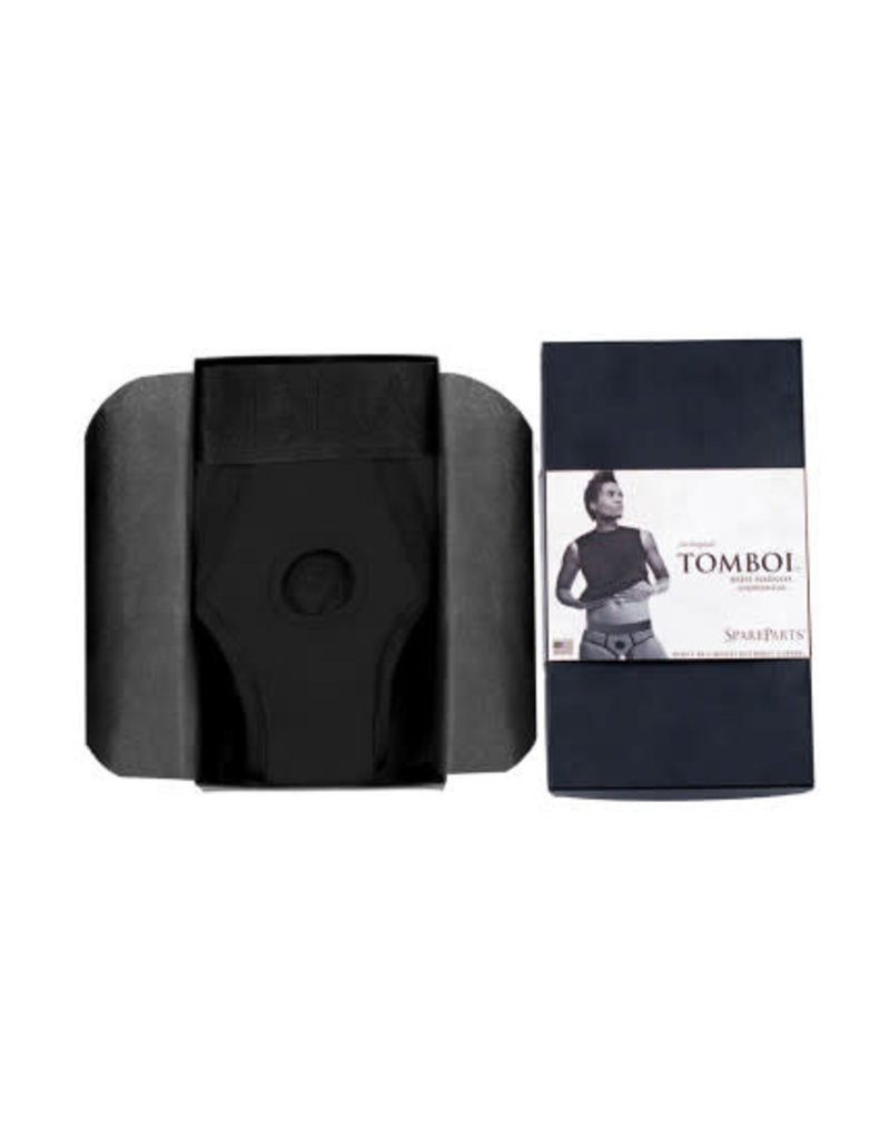 SpareParts SpareParts Tomboi Brief Harness - Black Nylon - XLarge - 33"-40"