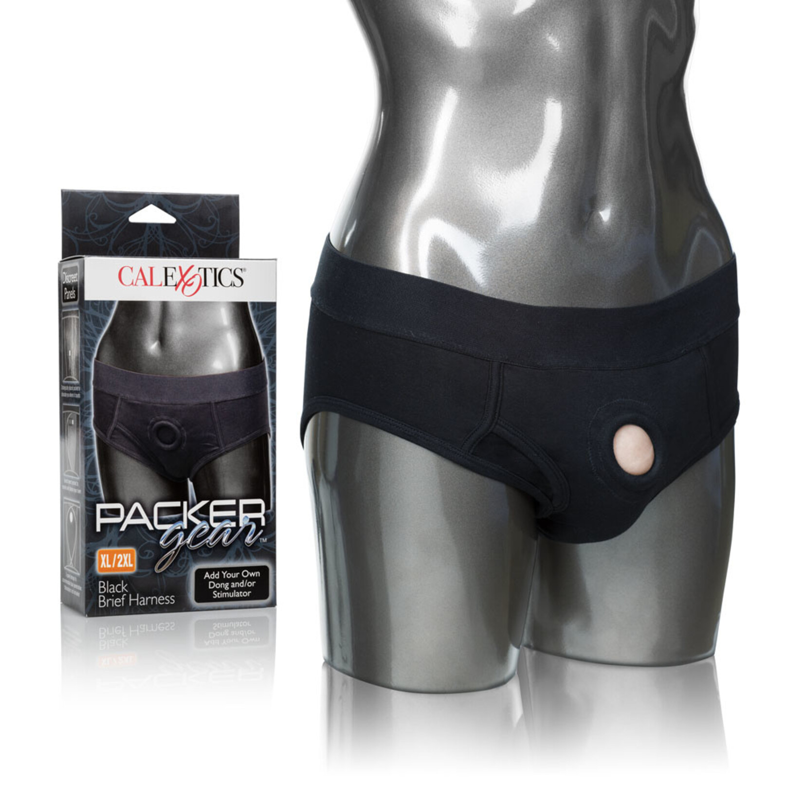 California Exotic Novelties Packer Gear Black Brief Harness Xl/2xl