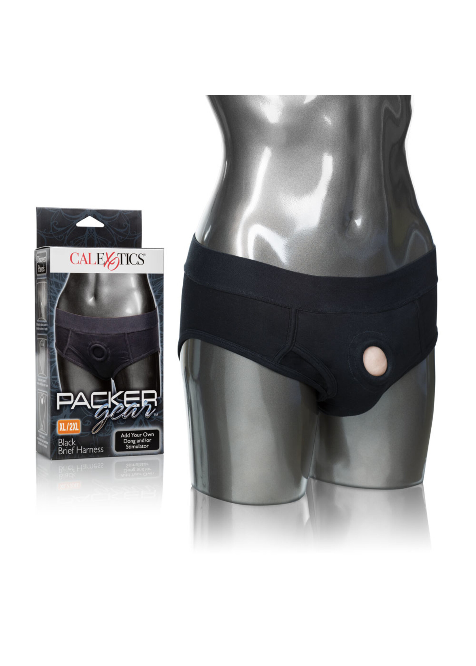 California Exotic Novelties Packer Gear Black Brief Harness Xl/2xl