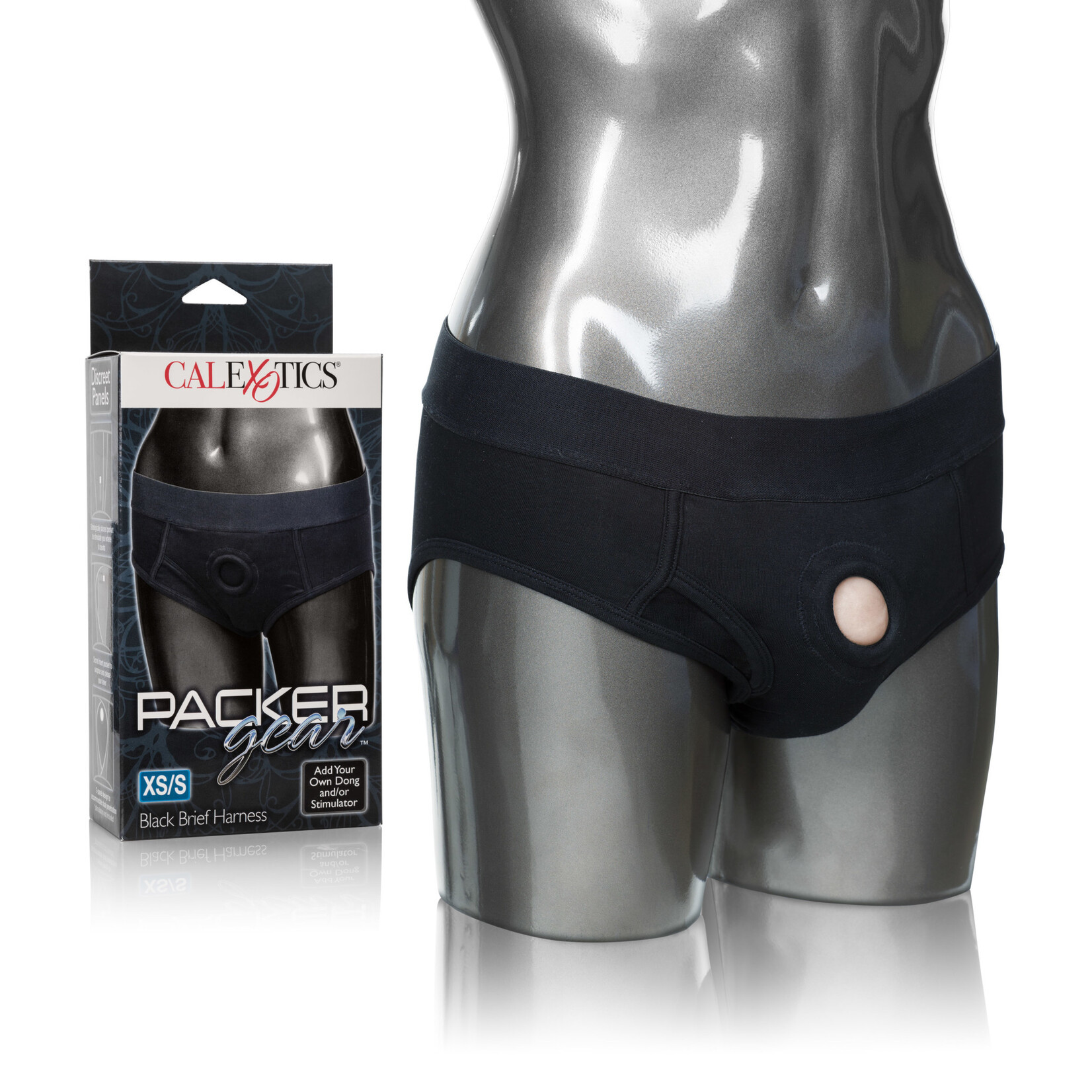California Exotic Novelties Packer Gear Brief Harness - Extra Small/small - Black