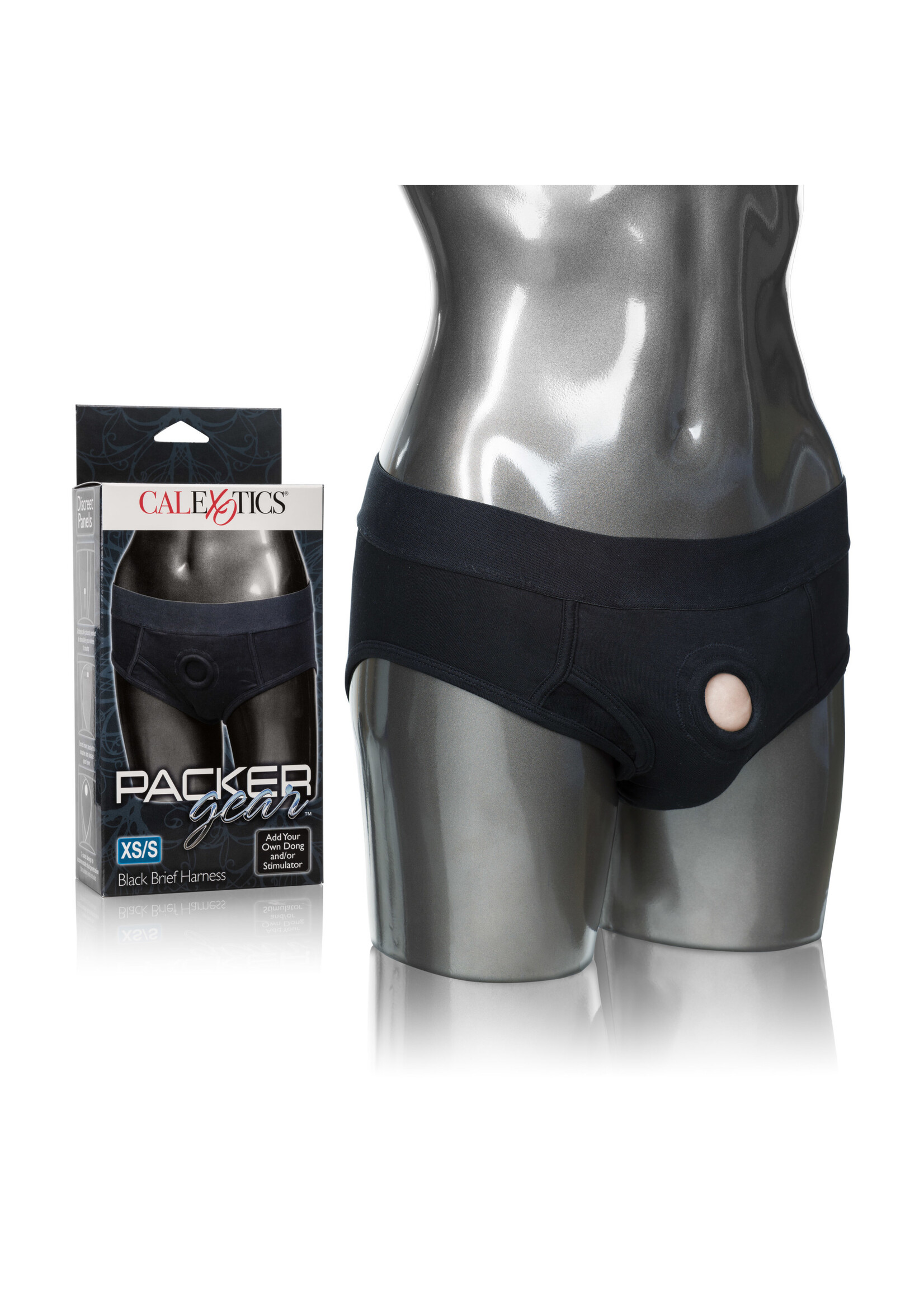 California Exotic Novelties Packer Gear Brief Harness - Extra Small/small - Black