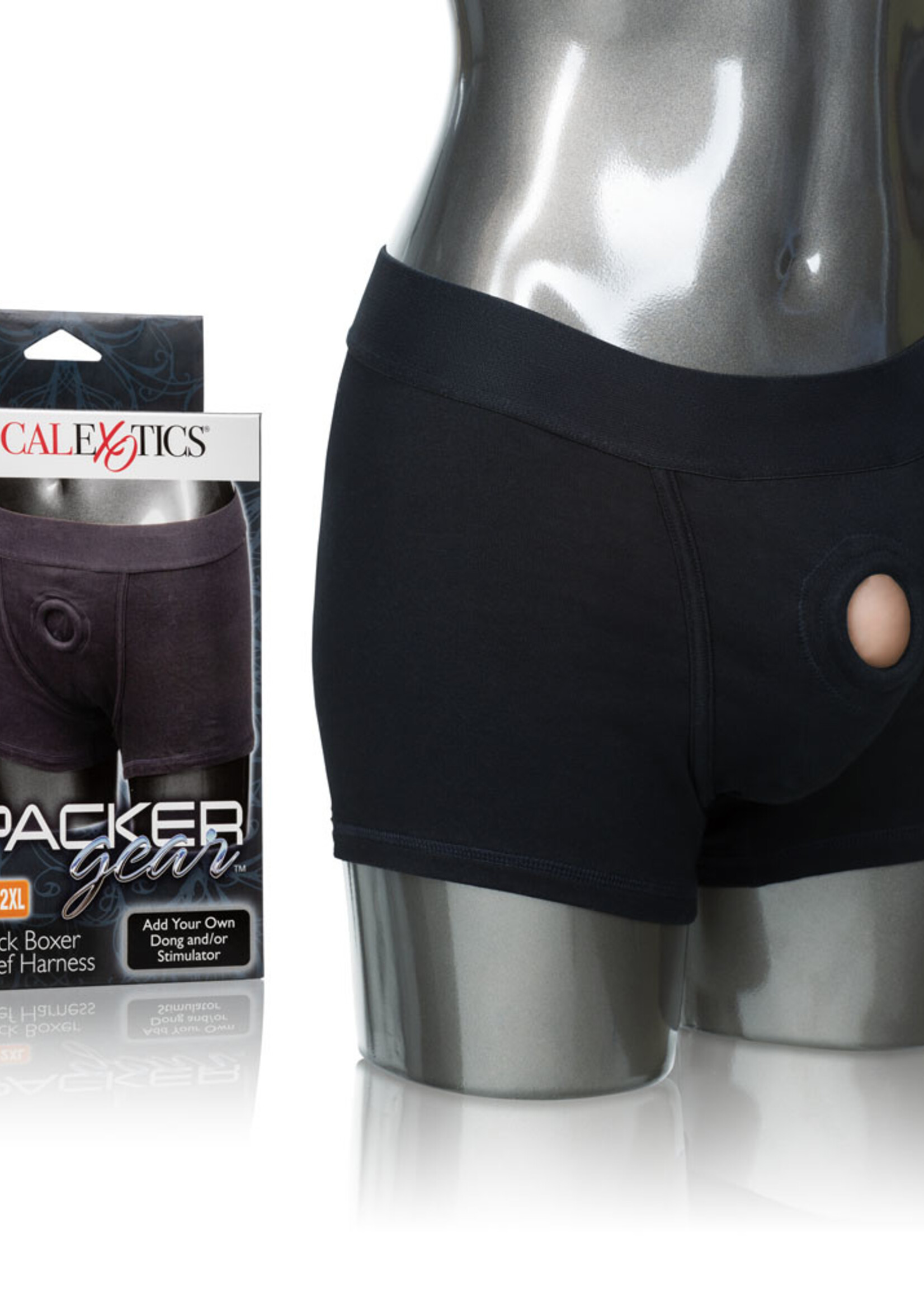 California Exotic Novelties Packer Gear Black Boxer Brief Harness Xl/2xl