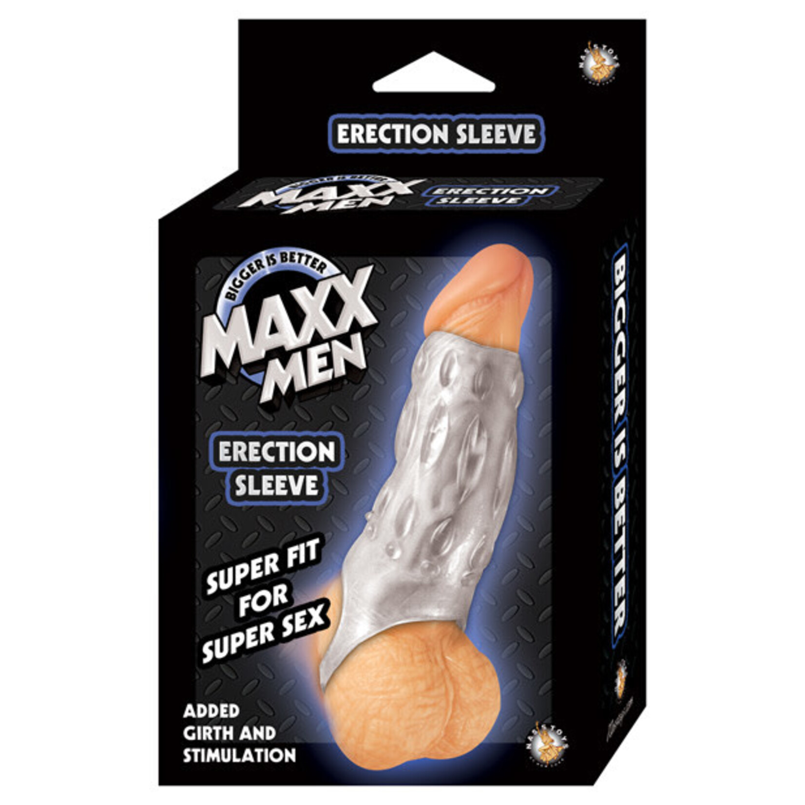 NassToys Maxx Men Erection Sleeve - Clear