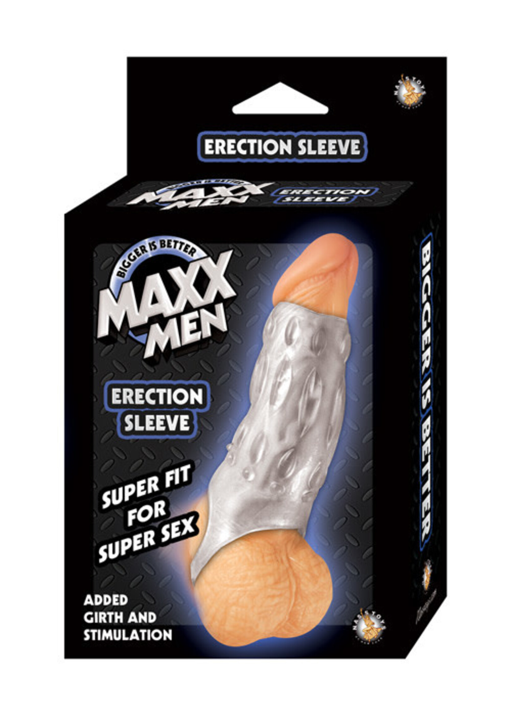 NassToys Maxx Men Erection Sleeve - Clear