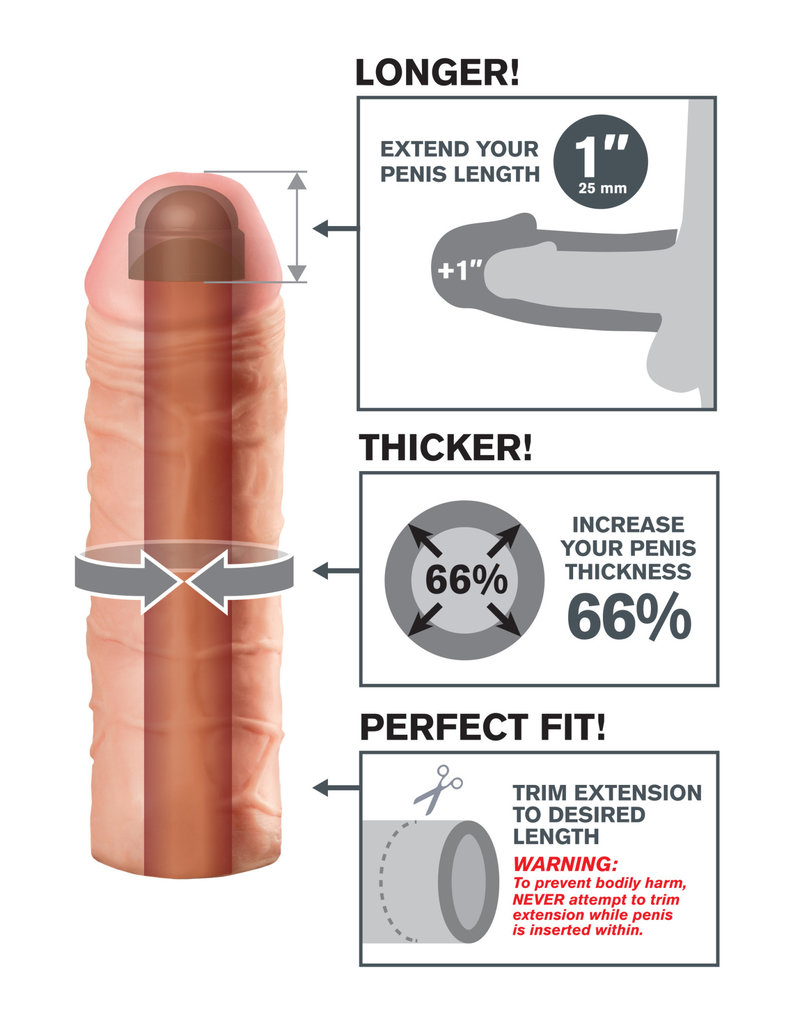 Pipedream Fantasy X-Tension Mega 1-Inch Extension