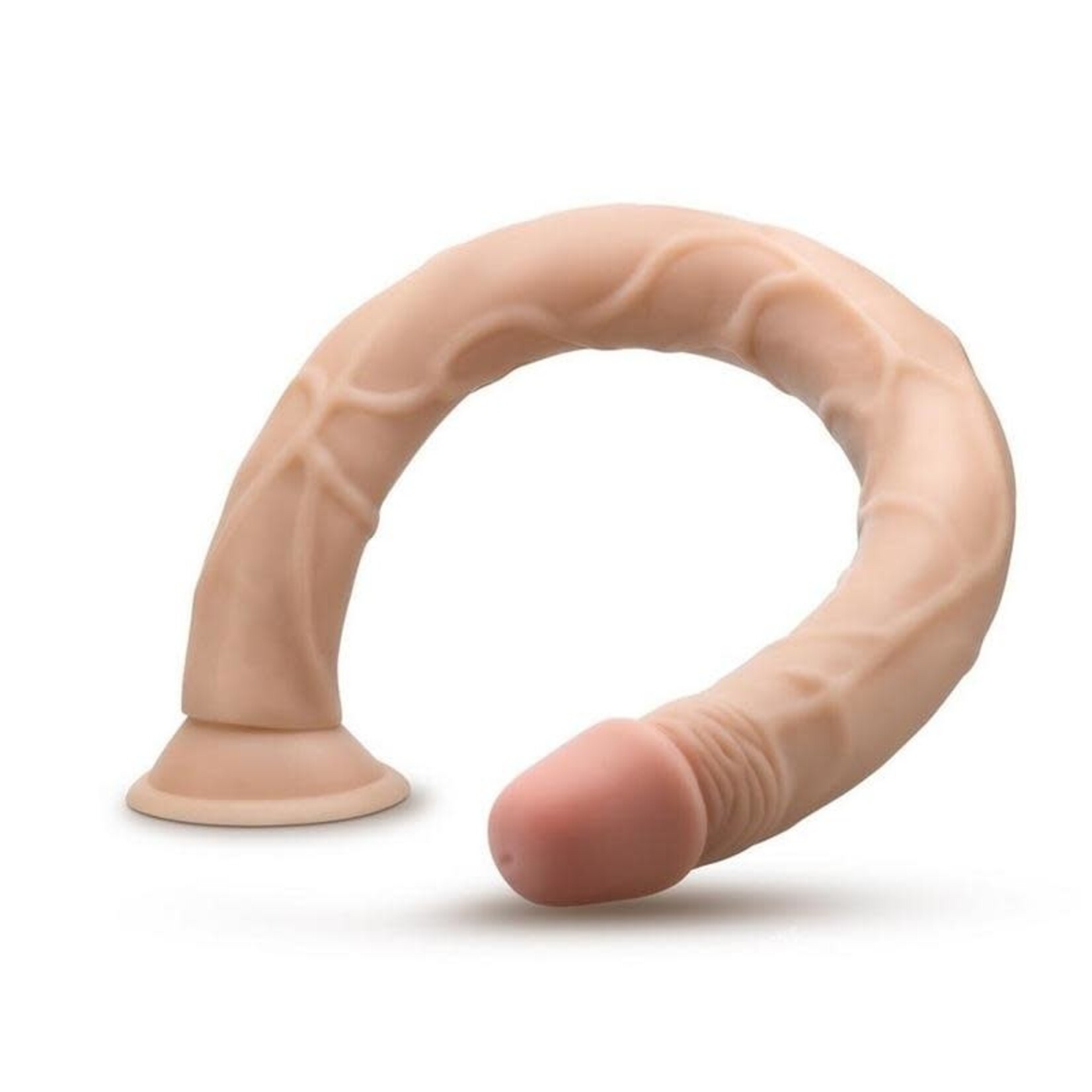 Blush Novelties Dr. Skin Dildo with Suction Cup 19in - Vanilla