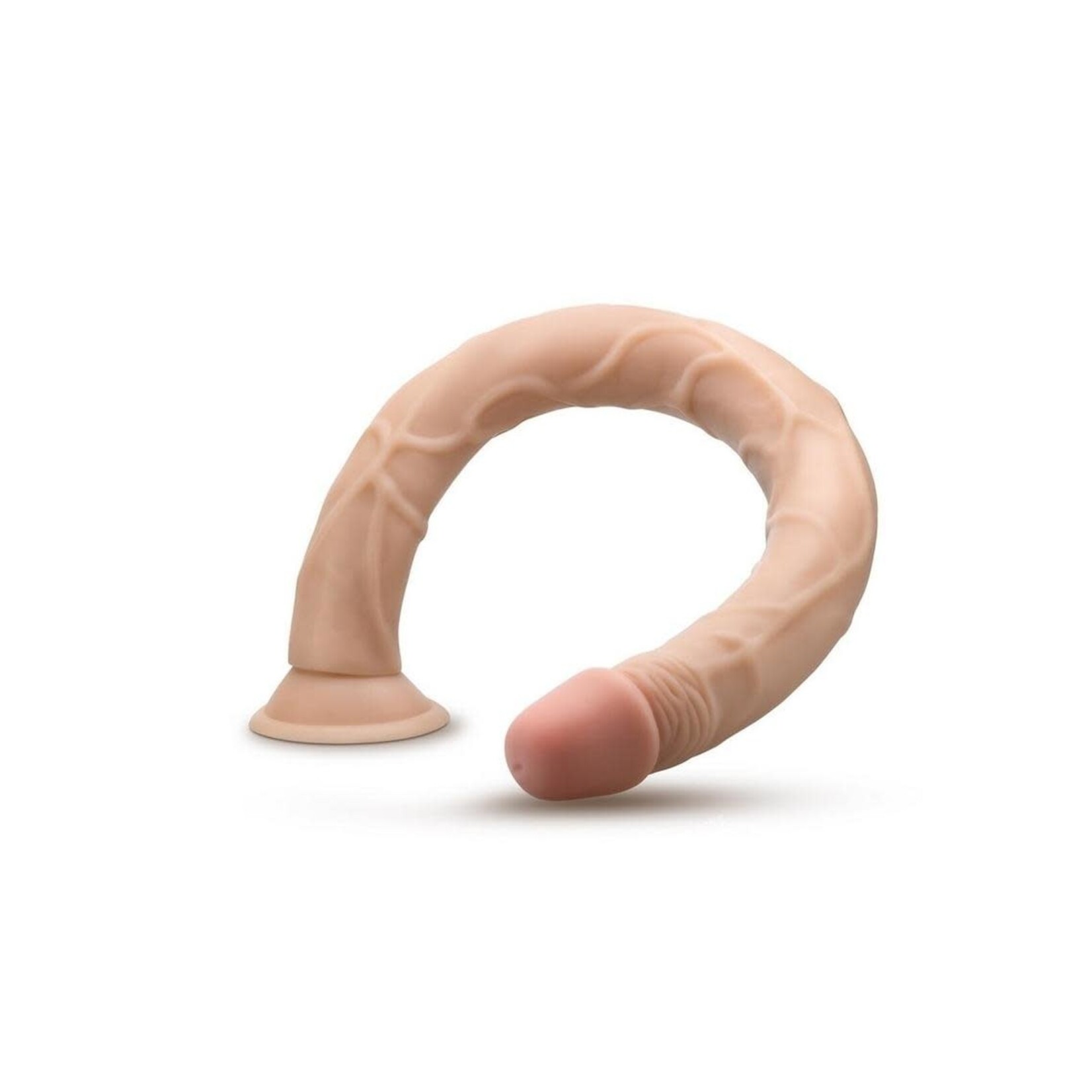 Blush Novelties Dr. Skin Dildo with Suction Cup 19in - Vanilla
