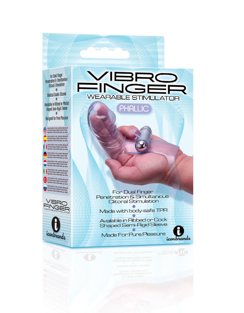 Icon Brands Vibro Finger Wearable Stimulator - Purple