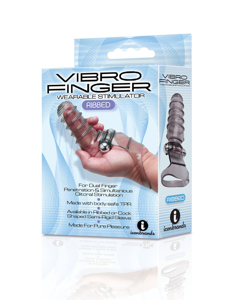 Icon Brands Vibro Finger Wearable Stimulator - Grey