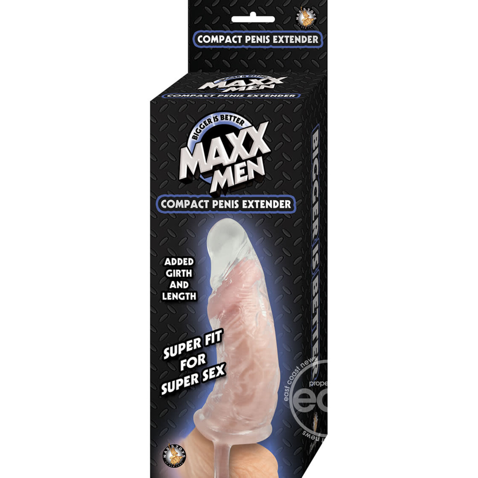 NassToys Maxx Men Compact Penis Sleeve - Clear