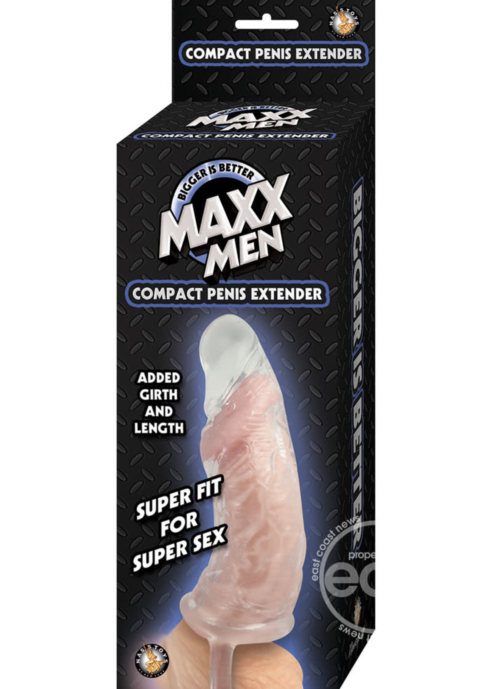 NassToys Maxx Men Compact Penis Sleeve - Clear