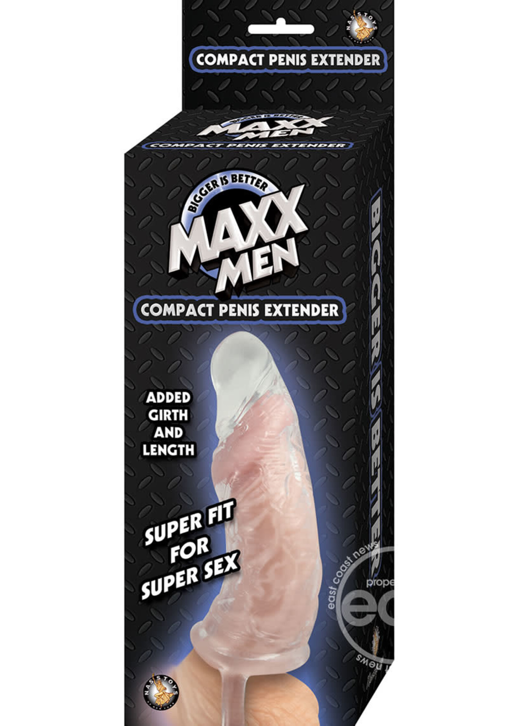 NassToys Maxx Men Compact Penis Sleeve - Clear