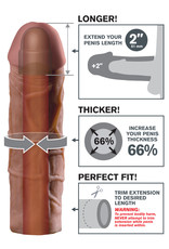 Pipedream Fantasy X-Tension Mega 2-Inch Extension - Brown