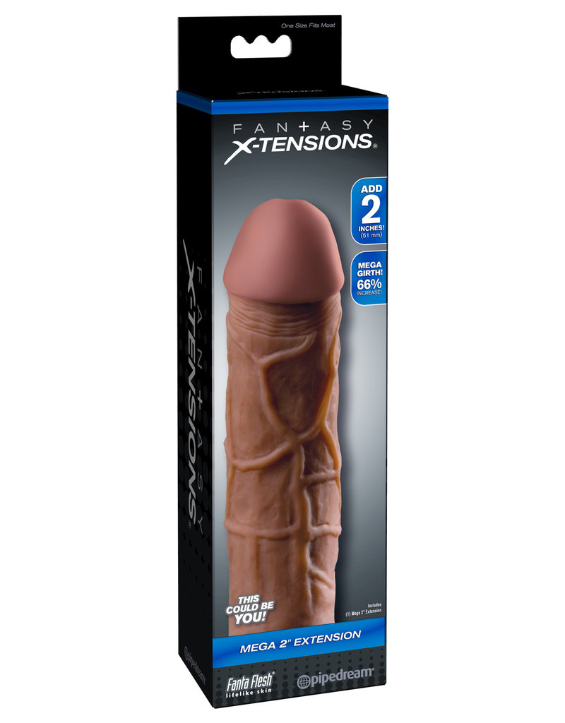 Pipedream Fantasy X-Tension Mega 2-Inch Extension - Brown