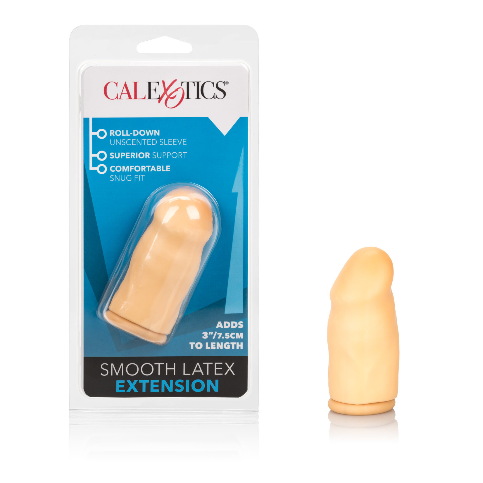 California Exotic Novelties 3 Inch Smooth Latex Extension - Ivory