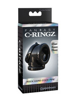 Pipedream Fantasy C-Ringz Rock Hard Cock Pipe - Black