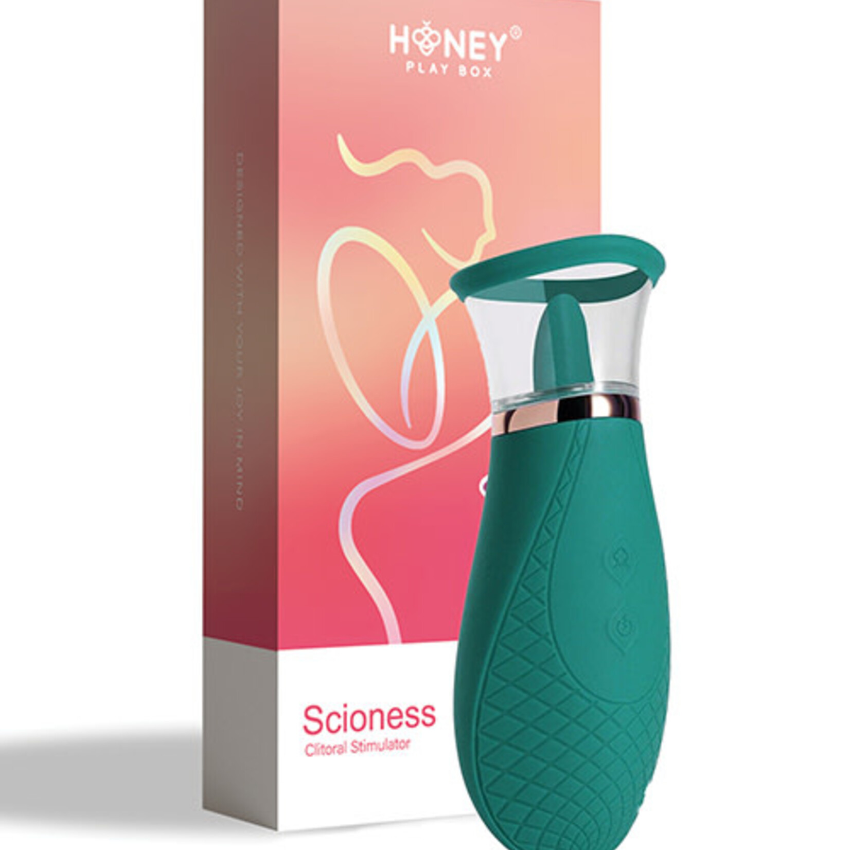 Honey PlayBox Scioness Sucking and Licking Clitoral Stimulator - Green