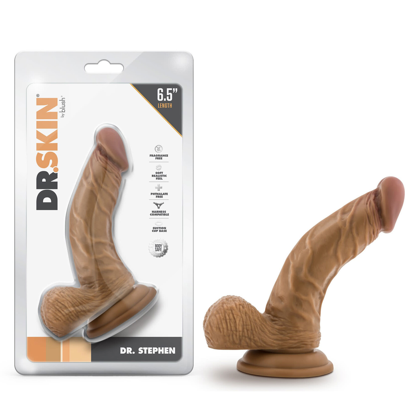 Blush Novelties Dr. Skin - Dr. Stephen - 6.5 Inch Dildo With Balls