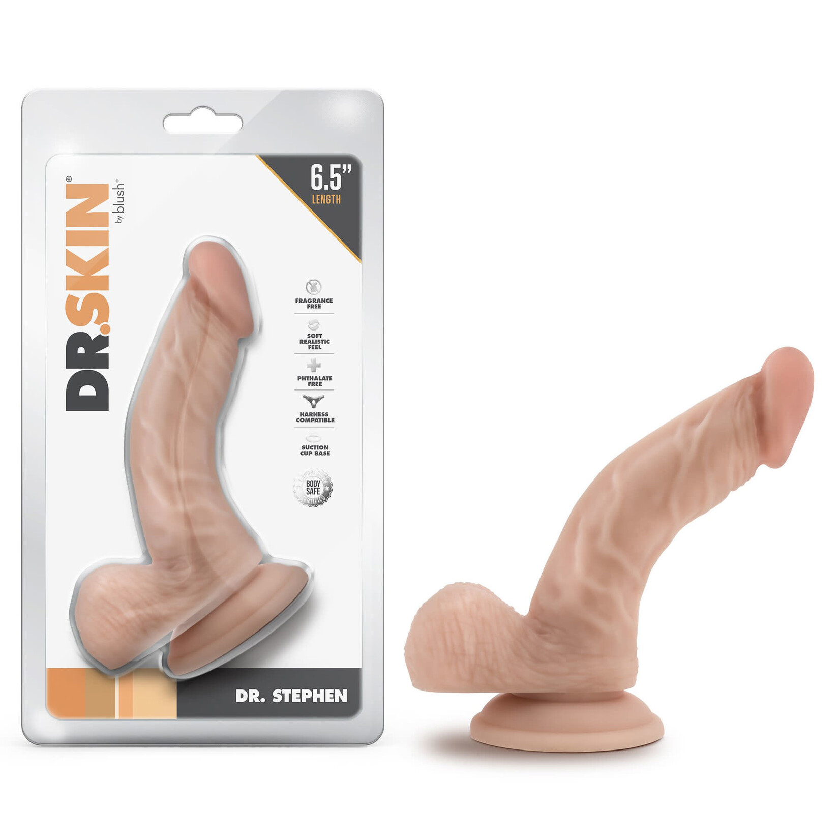 Blush Novelties Dr. Skin - Dr. Stephen - 6.5 Inch Dildo With Balls