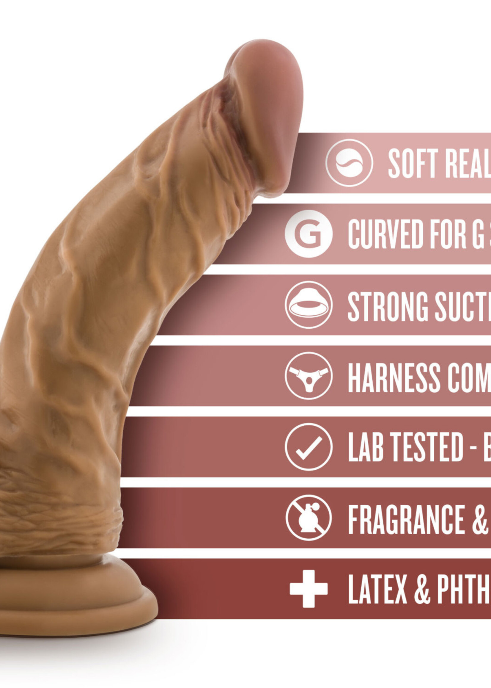 Blush Novelties Dr. Skin - Dr. Stephen - 6.5 Inch Dildo With Balls