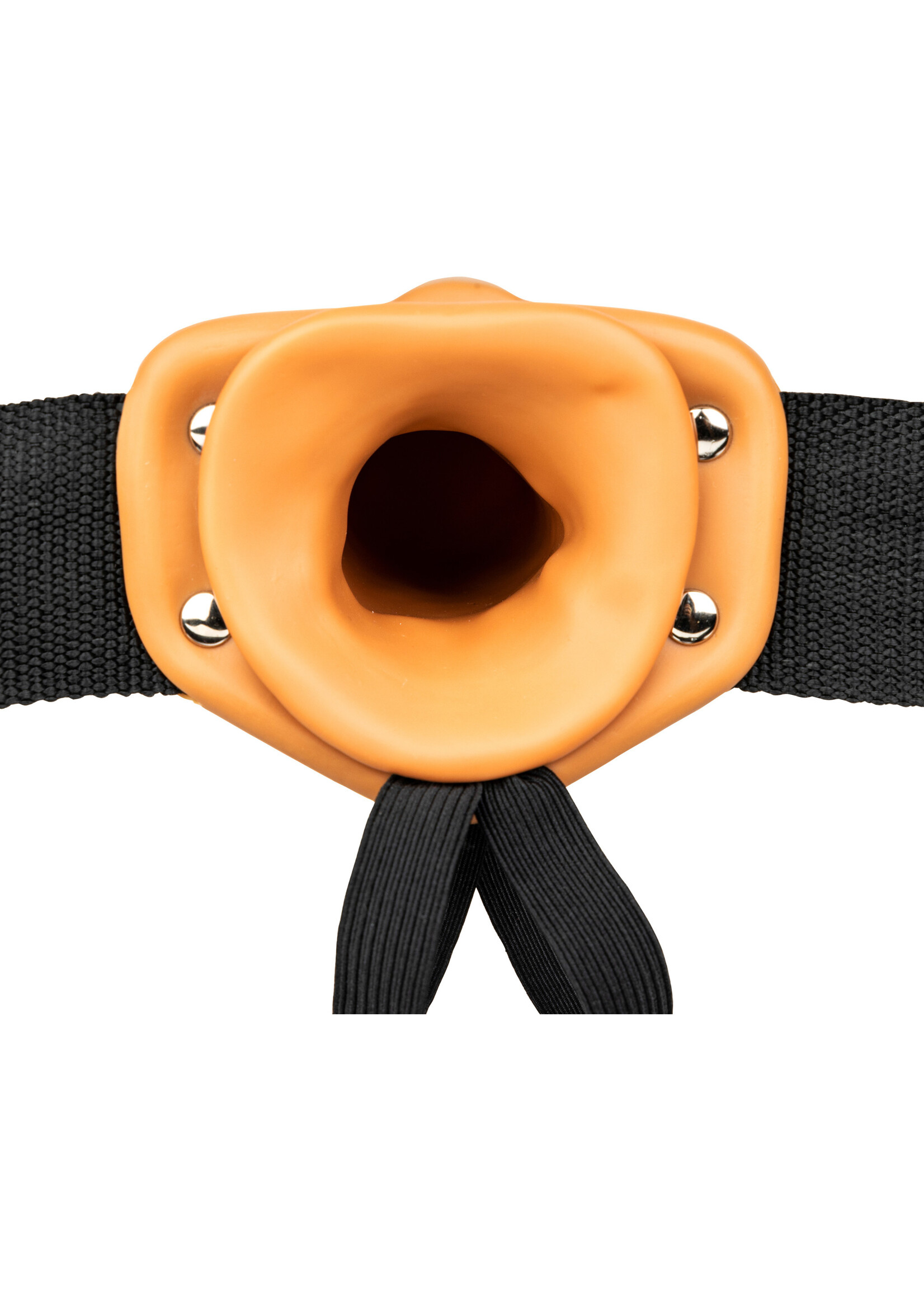 Shots RealRock Hollow Strap-on Without Balls 6 Inch - Tan