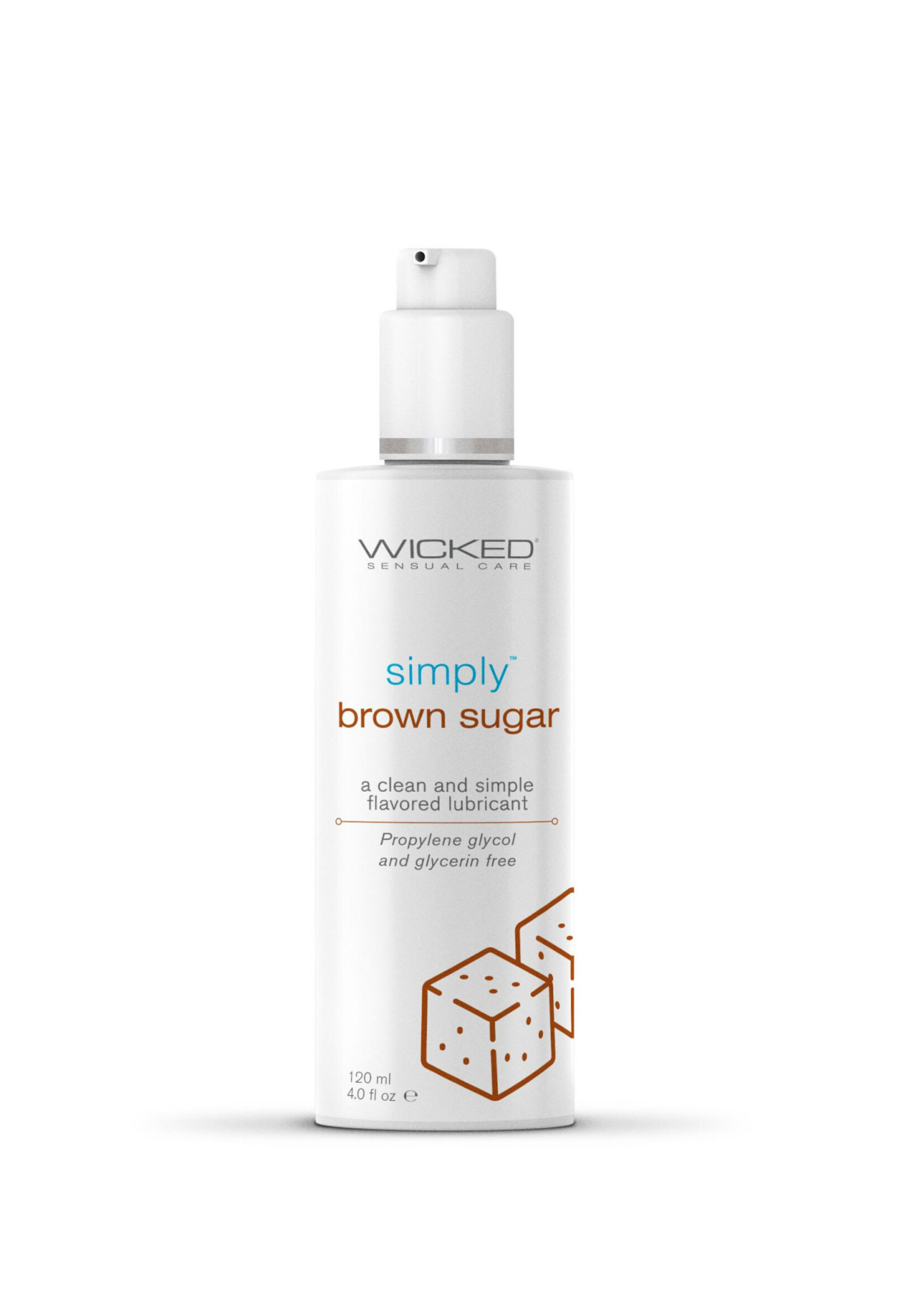 Wicked Sensual Care Wicked Sensual Care Simply Water Based Lubricant - 4 oz Brown Sugar