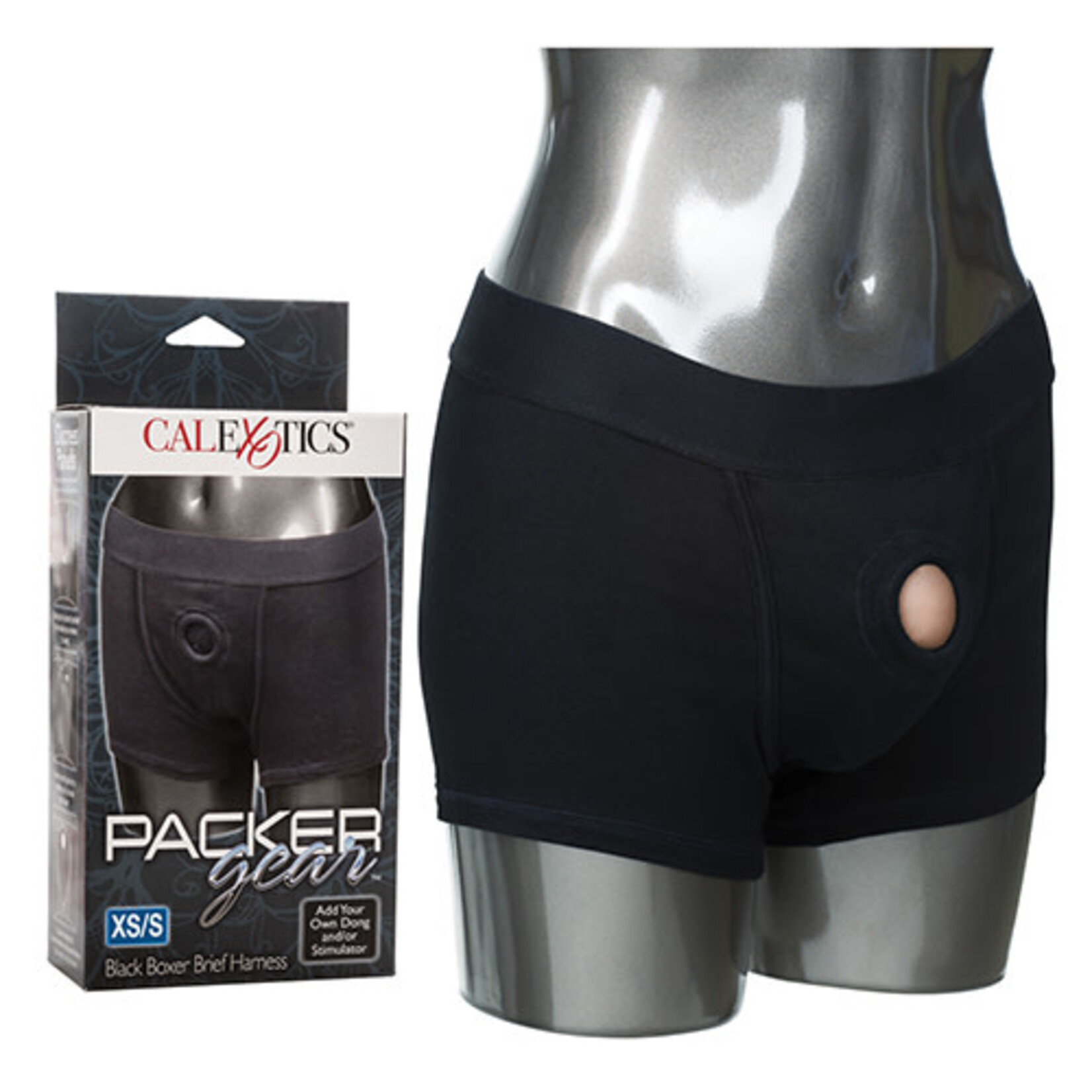 California Exotic Novelties Packer Gear Boxer Brief Harness - Extra Small/small - Black
