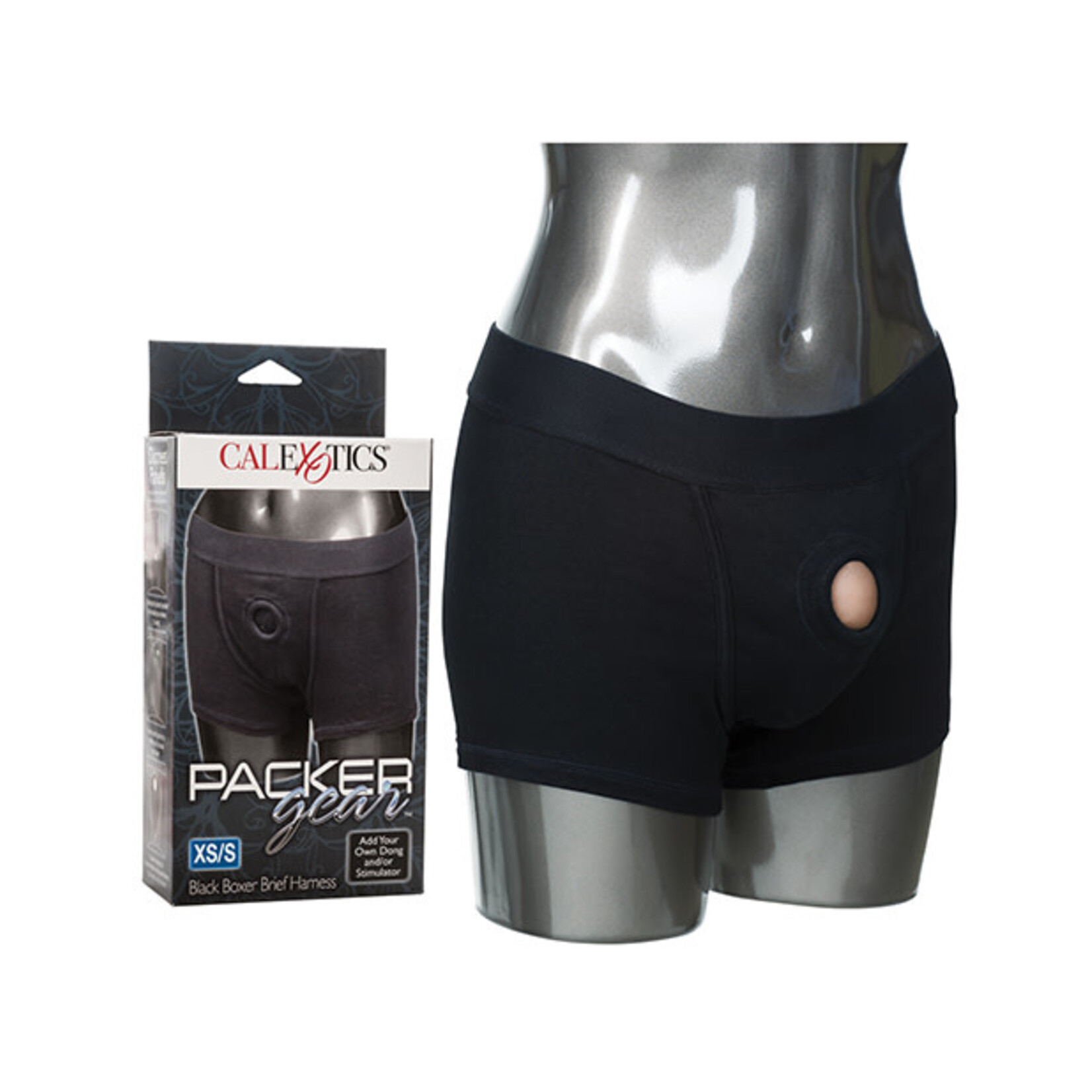 California Exotic Novelties Packer Gear Boxer Brief Harness - Extra Small/small - Black