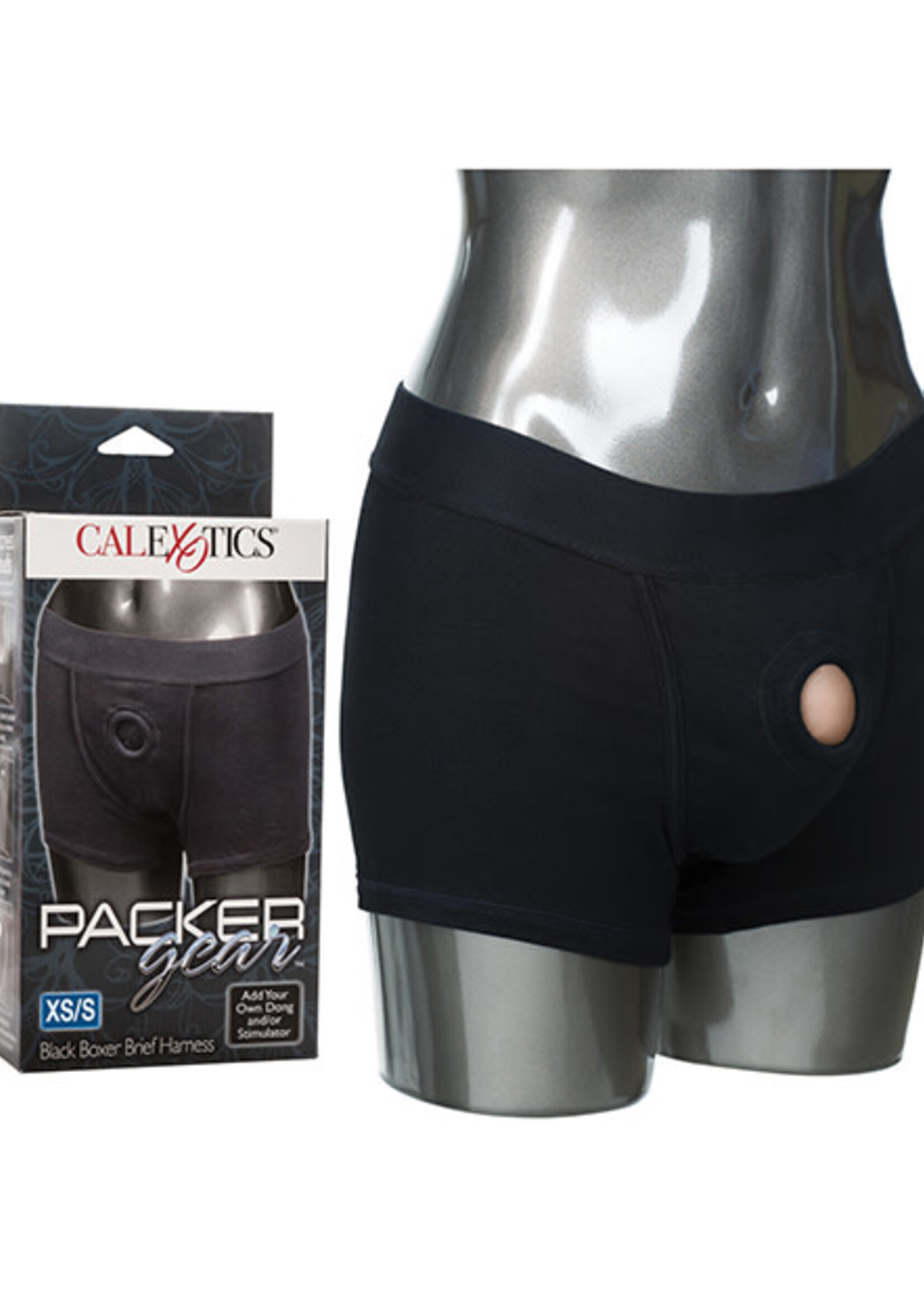 California Exotic Novelties Packer Gear Boxer Brief Harness - Extra Small/small - Black