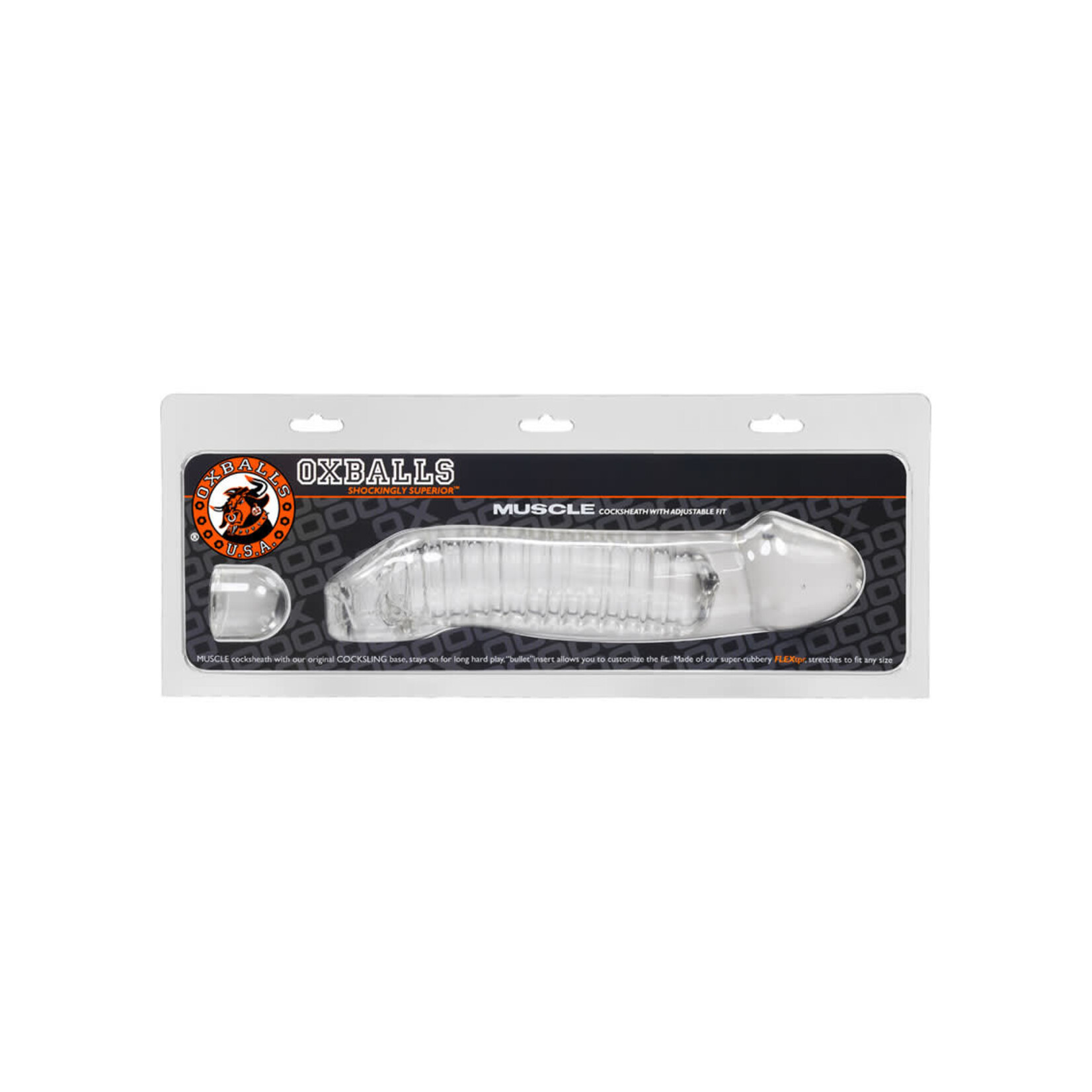 Oxballs Muscle Smooth Cocksheath Atomic Jock - Clear