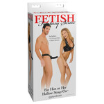 Pipedream Fetish Fantasy Series for Him or Her Hollow Strap-on - Black