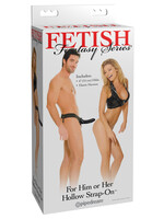 Pipedream Fetish Fantasy Series for Him or Her Hollow Strap-on - Black