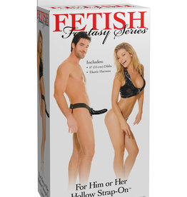 Pipedream Fetish Fantasy Series for Him or Her Hollow Strap-on - Black