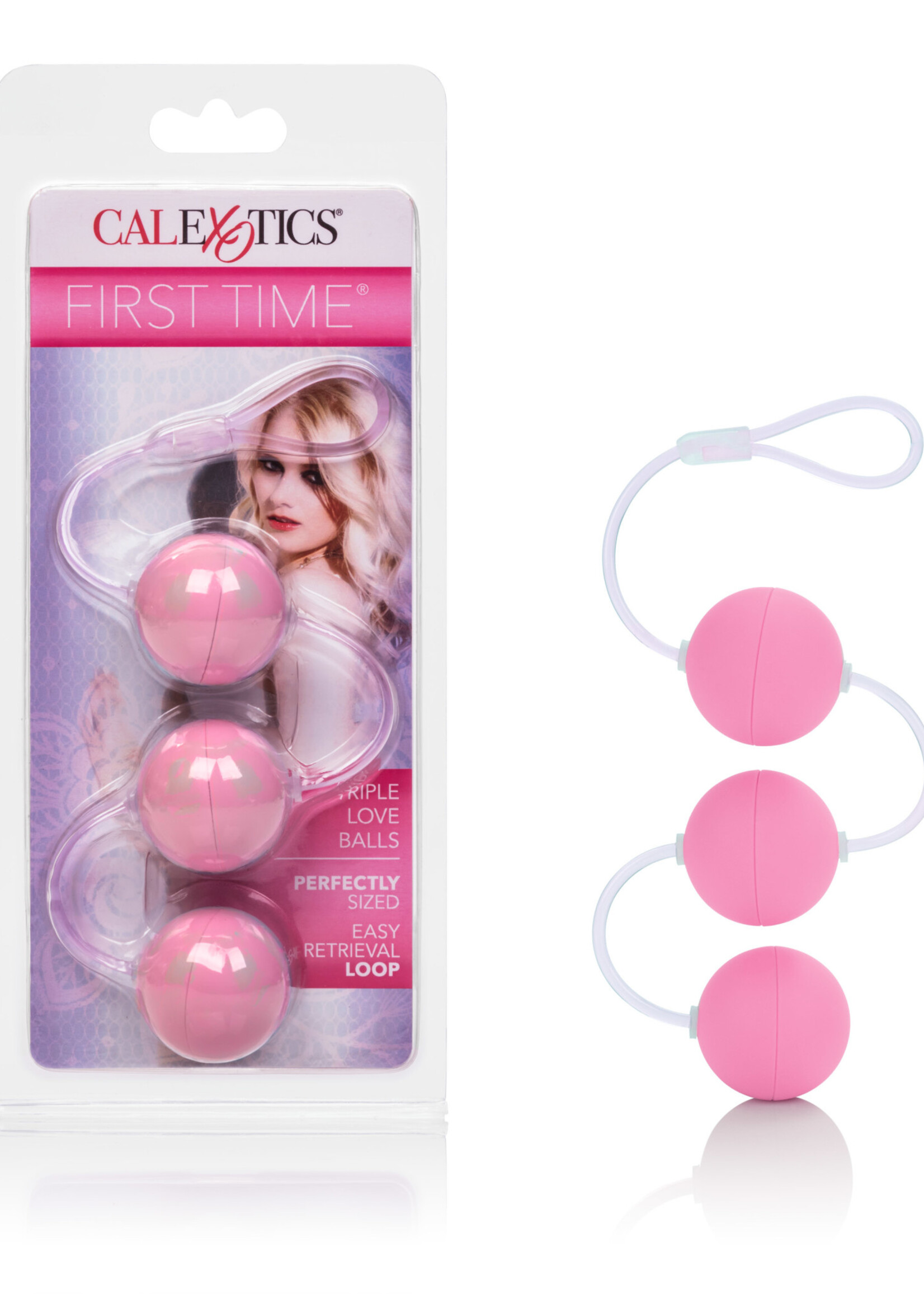 California Exotic Novelties First Time Love Balls Triple Lovers - Pink