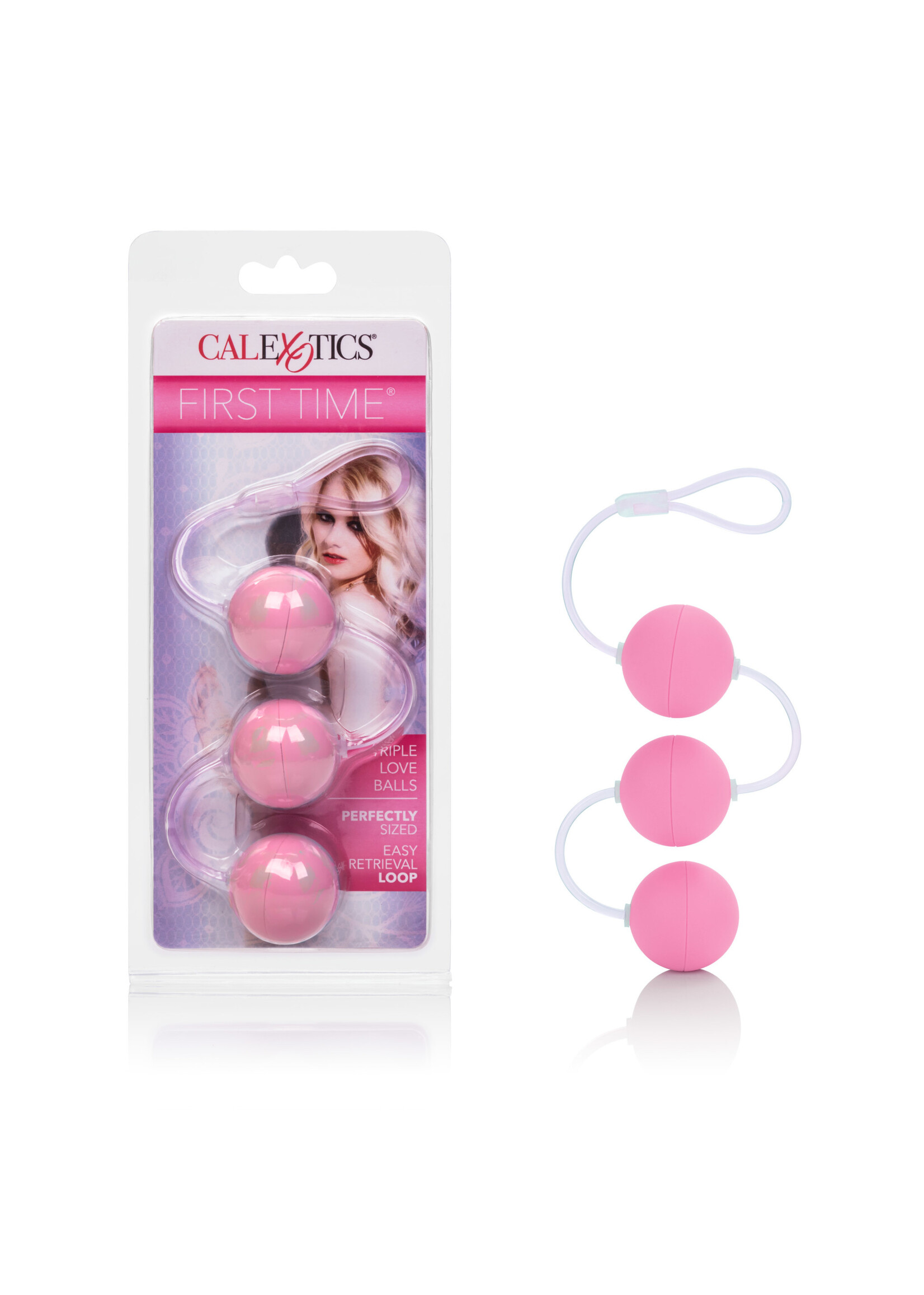 California Exotic Novelties First Time Love Balls Triple Lovers - Pink