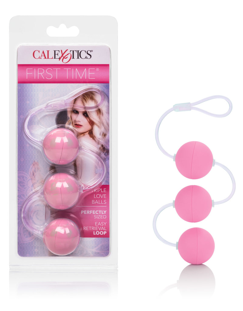 California Exotic Novelties First Time Love Balls Triple Lovers - Pink