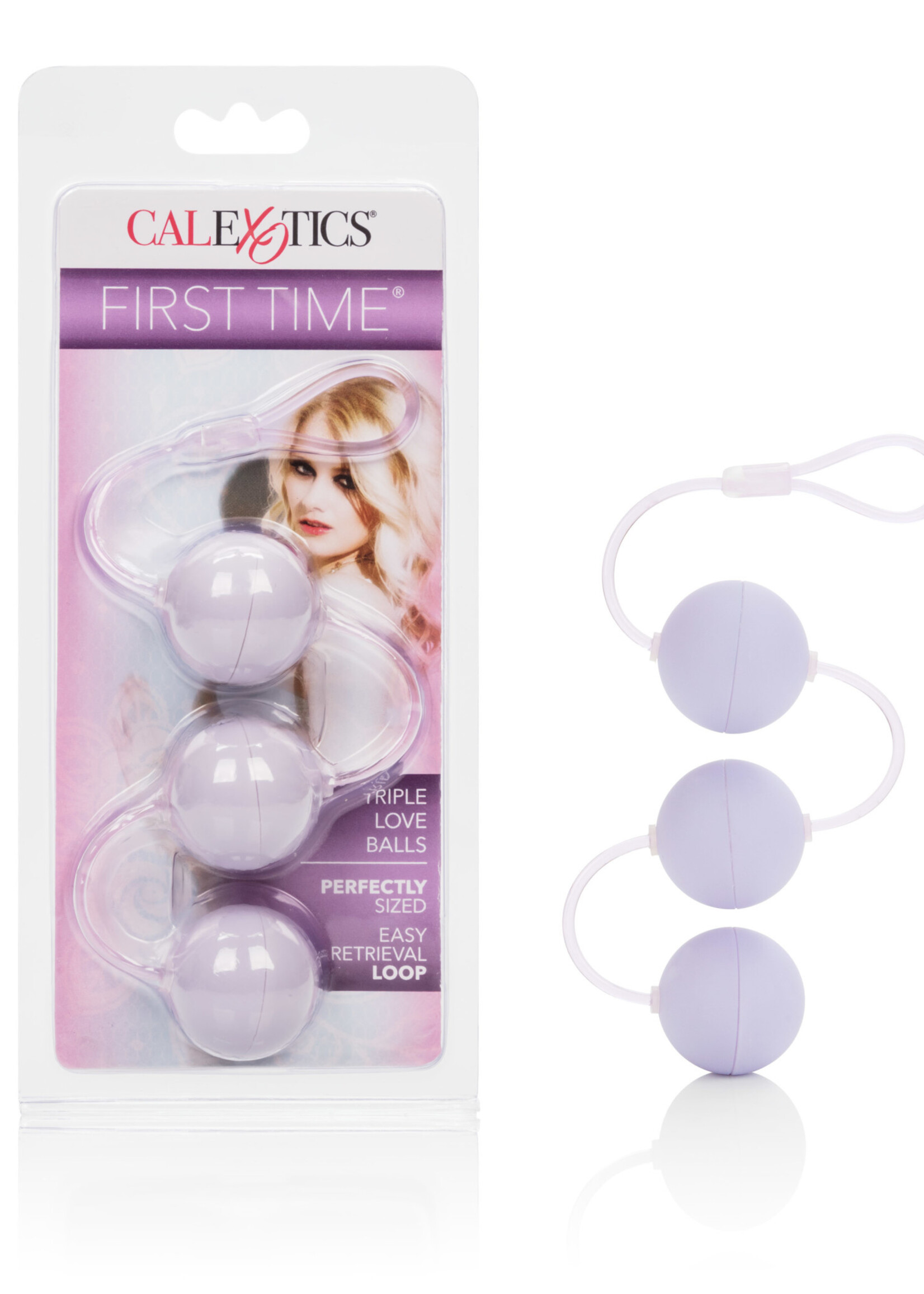 California Exotic Novelties First Time Love Balls Triple Lovers - Purple