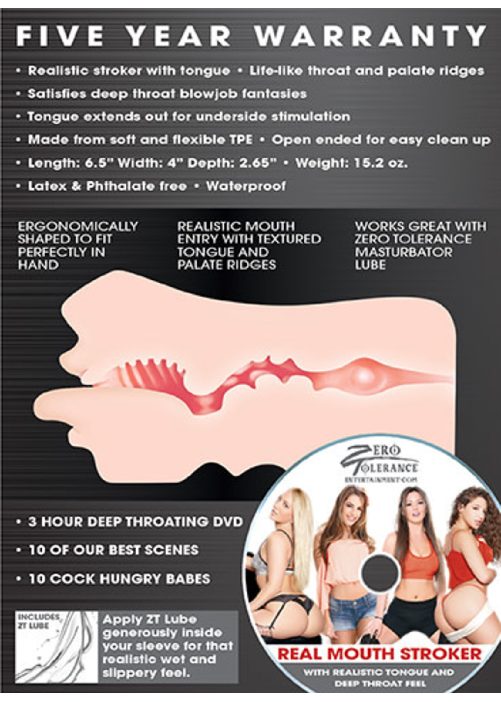 Zero Tolerance Real Mouth Stroker