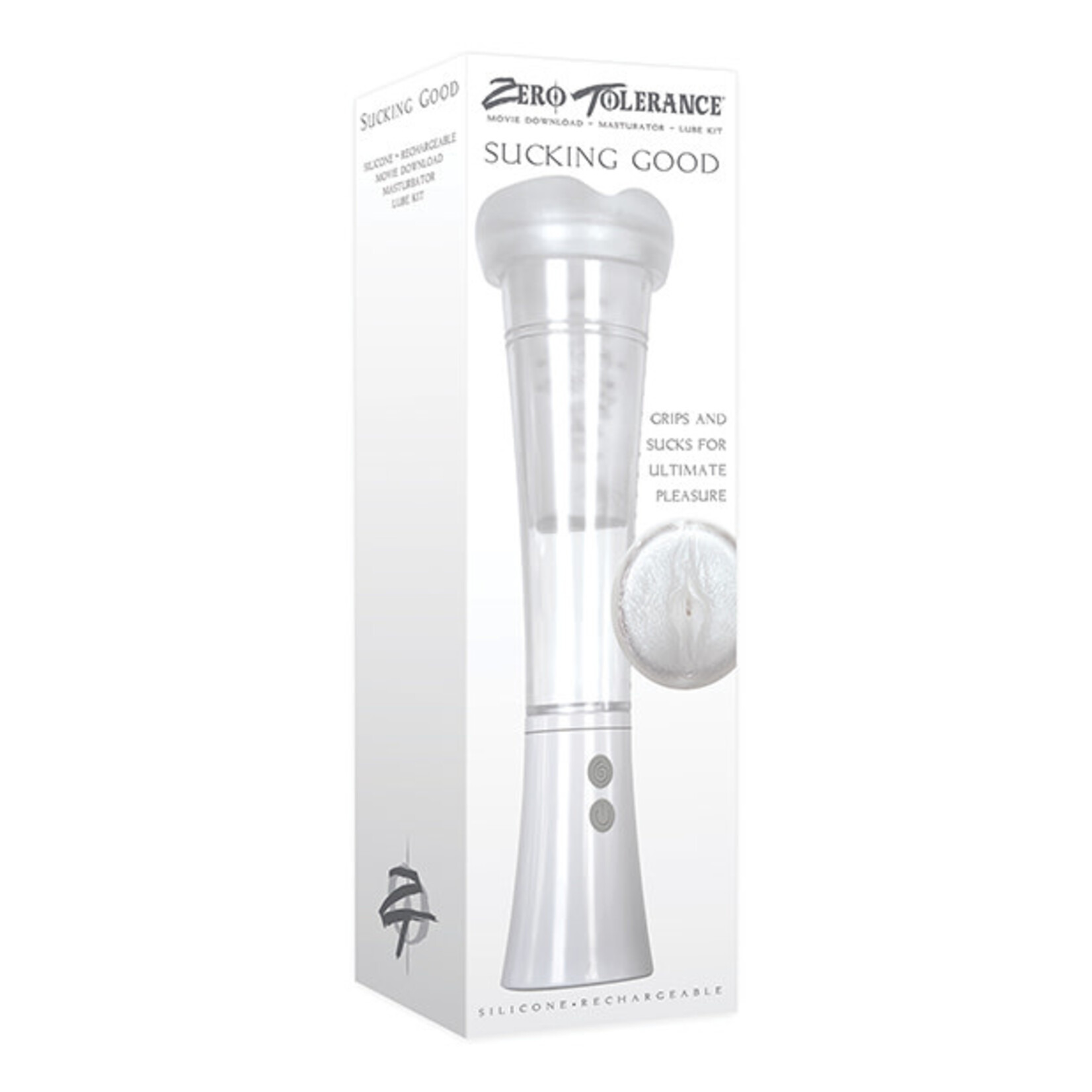 Zero Tolerance Zero Tolerance Sucking Good Rechargeable Vibrating Masturbator - Vanilla
