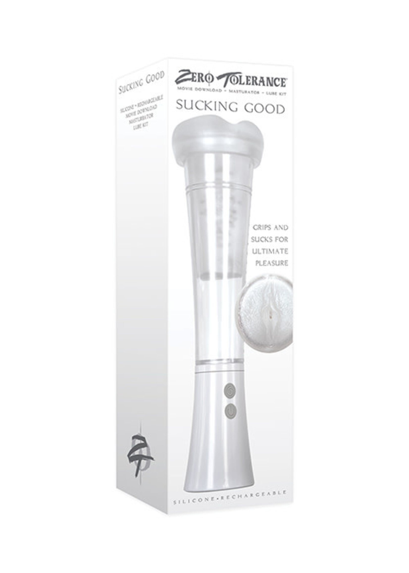 Zero Tolerance Zero Tolerance Sucking Good Rechargeable Vibrating Masturbator - Vanilla