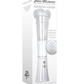 Zero Tolerance Zero Tolerance Sucking Good Rechargeable Vibrating Masturbator - Vanilla